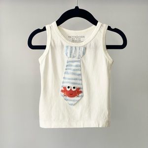 Victoria Kids Crab Tie Tank Top